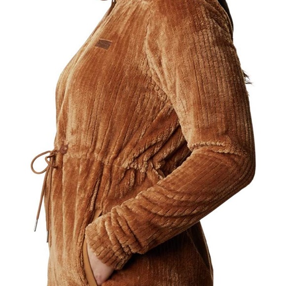 NWT Columbia Women's Fire Side Sherpa Long Full Zip, Elk Stripe, Small & Medium - Picture 3 of 5